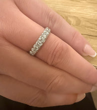 Load image into Gallery viewer, 1970s 18ct White Gold 1.70ct Full Diamond Eternity Wedding Band Ring