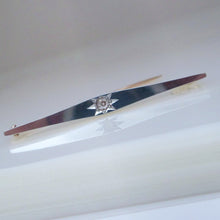 Load image into Gallery viewer, 18ct & 15ct Yellow & White Gold Old Mine Cut Diamond Solitaire Brooch