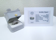 Load image into Gallery viewer, 14ct White Gold 1.10ct Heavy Brilliant Cut Diamond Cluster Ring