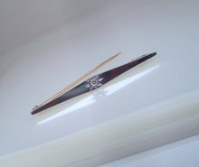 Load image into Gallery viewer, 18ct & 15ct Yellow & White Gold Old Mine Cut Diamond Solitaire Brooch