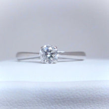 Load image into Gallery viewer, 9ct White Gold .33ct Brilliant Cut Solitaire Diamond Engagement Ring