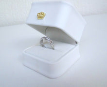 Load image into Gallery viewer, 9ct White Gold Pave Set Half Eternity Diamond Wedding Band Ring