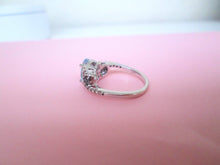 Load image into Gallery viewer, Le Vian 14ct White Gold Aquamarine & Diamond Cluster Ring