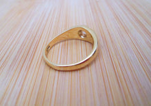Load image into Gallery viewer, 18ct Yellow Gold Old Mine Cut Diamond Signet Solitaire Ring