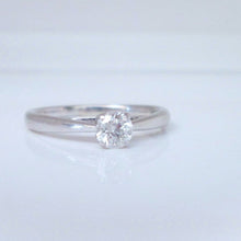 Load image into Gallery viewer, 9ct White Gold .33ct Brilliant Cut Solitaire Diamond Engagement Ring