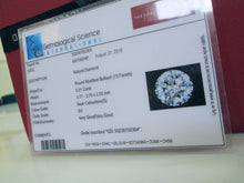 Load image into Gallery viewer, Platinum Round Brilliant Cut Forever Diamond Halo Cluster Ring