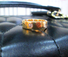 Load image into Gallery viewer, 9ct Yellow Gold Brilliant Cut Diamond Wedding Band Unisex Ring