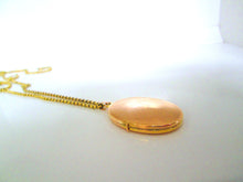 Load image into Gallery viewer, 1980s 9ct Yellow Gold Locket Pendant Belcher Chain Necklace