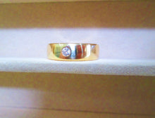 Load image into Gallery viewer, 9ct Yellow Gold Brilliant Cut Diamond Wedding Band Unisex Ring