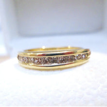 Load image into Gallery viewer, 18ct Yellow Gold Channel Set Princess Cut Diamond Eternity Ring