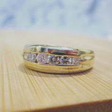 Load image into Gallery viewer, 9ct Yellow Gold Channel Set Diamond Eternity Wedding Band Ring