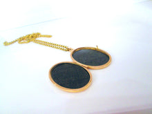 Load image into Gallery viewer, 1980s 9ct Yellow Gold Locket Pendant Belcher Chain Necklace