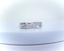 Load image into Gallery viewer, 9ct White Gold Pave Set Half Eternity Diamond Wedding Band Ring