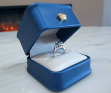 Load image into Gallery viewer, 9ct White Gold Emerald Cut Aquamarine & Diamond Ring
