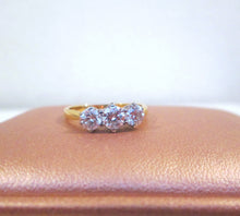 Load image into Gallery viewer, 18ct Yellow Gold 1.00ct Three Stone Brilliant Cut Diamond Trilogy Ring