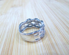 Load image into Gallery viewer, 14ct White Gold 1.10ct Heavy Brilliant Cut Diamond Cluster Ring