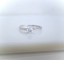 Load image into Gallery viewer, 9ct White Gold .33ct Brilliant Cut Solitaire Diamond Engagement Ring