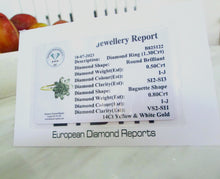 Load image into Gallery viewer, 14ct Yellow Gold 1.30ct Transitional & Baguette Cut Diamond Cluster Ring