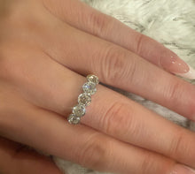 Load image into Gallery viewer, 1940s 18ct Yellow Gold 1.60ct Old Mine Cut Diamond Eternity Bezel Ring