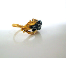 Load image into Gallery viewer, 1980's 18ct Yellow & Black Gold Carrera Y Carrera Stallion Horse Diamond Ring