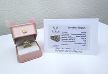 Load image into Gallery viewer, Heavy 14ct Yellow Gold 2.00ct Large Brilliant Cut Diamond Cluster Ring