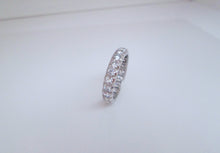 Load image into Gallery viewer, 1970s 18ct White Gold 1.70ct Full Diamond Eternity Wedding Band Ring