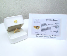 Load image into Gallery viewer, Edwardian 18ct Yellow Gold Old Mine Cut Diamond Solitaire Signet Ring