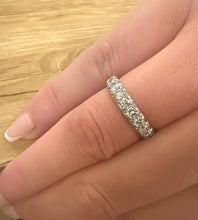 Load image into Gallery viewer, 1970s 18ct White Gold 1.70ct Full Diamond Eternity Wedding Band Ring