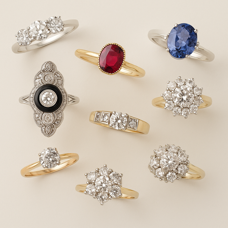 Fine Diamond & Gold Rings | Solitaires, Clusters & Vintage Styles