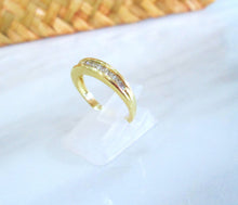 Load image into Gallery viewer, 18ct Yellow Gold Channel Set Princess Cut Diamond Eternity Ring
