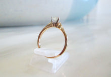 Load image into Gallery viewer, 14ct Yellow Gold Heart Cut Diamond Solitaire Engagement Ring
