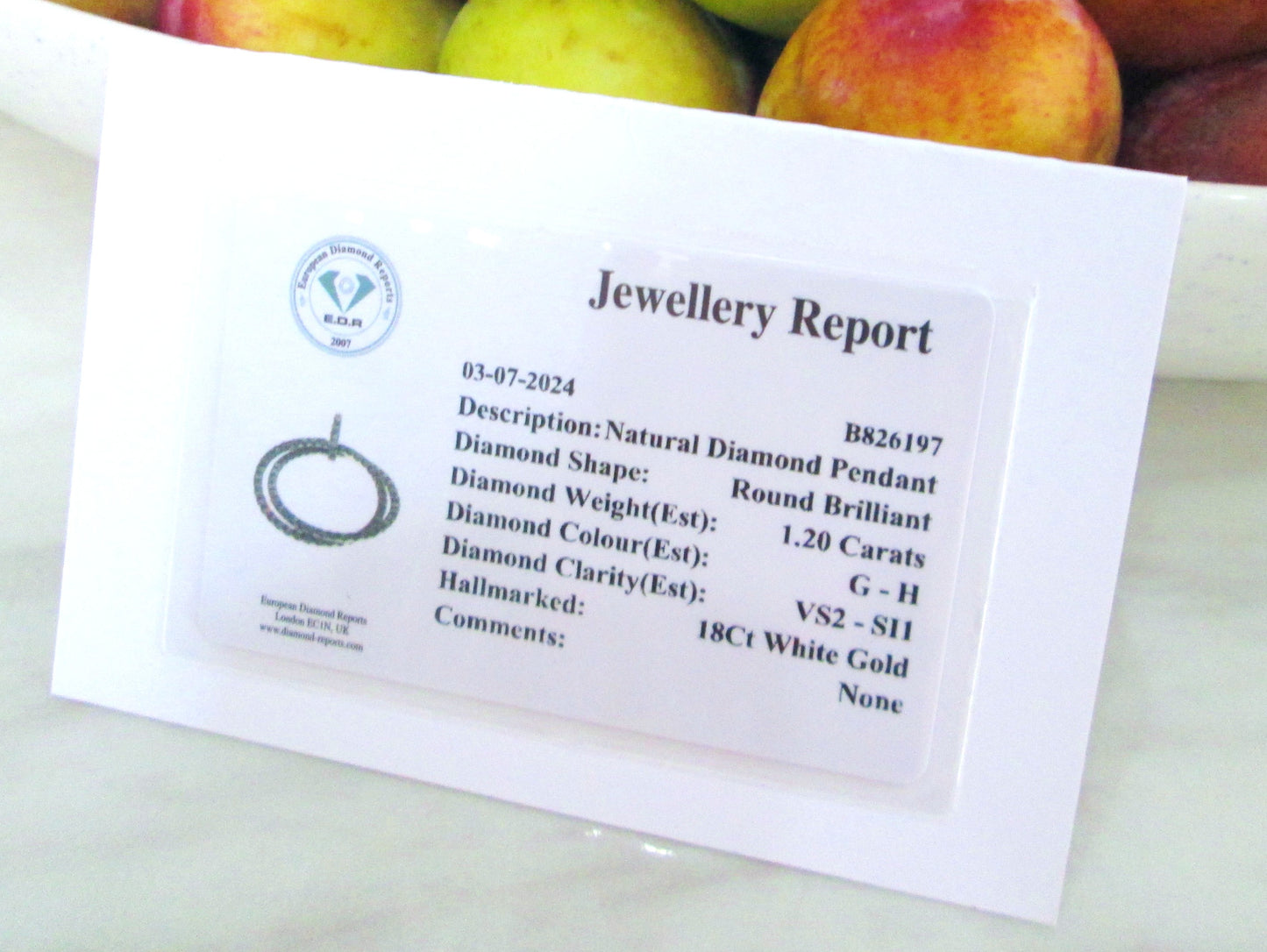 Heavy 18ct White Gold 1.20ct Diamond Double Circle Halo Cluster Pendant Necklace