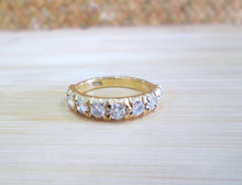 Load image into Gallery viewer, 18ct Yellow Gold 1.00ct Brilliant Cut Diamond Half Eternity Ring
