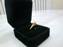Load image into Gallery viewer, 1970s 18ct Yellow Gold Round Brilliant Cut Illusion Set Solitaire Diamond Ring
