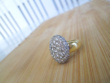 Load image into Gallery viewer, 18ct Yellow Gold 2.20ct Round Brilliant Cut Diamond Cluster Bombe Ring
