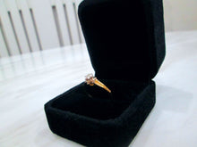 Load image into Gallery viewer, 1970s 18ct Yellow Gold Round Brilliant Cut Illusion Set Solitaire Diamond Ring
