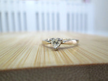 Load image into Gallery viewer, 14ct Yellow Gold Heart Cut Diamond Solitaire Engagement Ring

