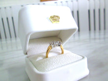 Load image into Gallery viewer, 18ct Yellow Gold .70ct Brilliant Cut Diamond Trilogy Ring
