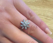 Load image into Gallery viewer, 14ct Yellow Gold 1.30ct Transitional &amp; Baguette Cut Diamond Cluster Ring
