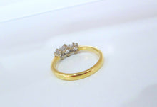 Load image into Gallery viewer, 18ct Yellow Gold .75ct Round Brilliant Cut Diamond Trilogy Ring
