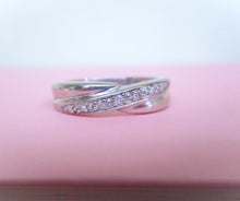 Load image into Gallery viewer, 9ct White Gold Pave Set Half Eternity Diamond Wedding Band Ring
