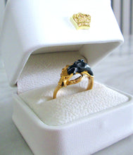 Load image into Gallery viewer, 1980&#39;s 18ct Yellow &amp; Black Gold Carrera Y Carrera Stallion Horse Diamond Ring
