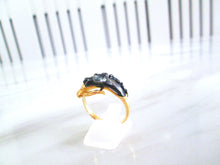 Load image into Gallery viewer, 1980&#39;s 18ct Yellow &amp; Black Gold Carrera Y Carrera Stallion Horse Diamond Ring
