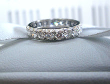 Load image into Gallery viewer, 1970s 18ct White Gold 1.70ct Full Diamond Eternity Wedding Band Ring
