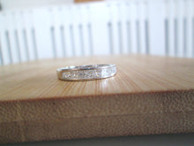 Load image into Gallery viewer, 14ct White Gold Channel Set Princess Cut Diamond Eternity Ring
