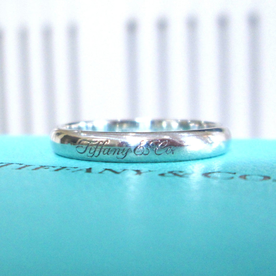 Designer 950 Platinum Engraved Wedding Band Stacking Ring