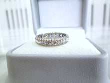 Load image into Gallery viewer, 1970s 18ct White Gold 1.70ct Full Diamond Eternity Wedding Band Ring
