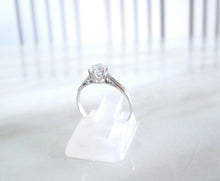 Load image into Gallery viewer, 1920&#39;s 18ct White Gold .50ct Transitional Cut Diamond Solitaire Ring
