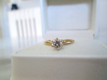 Load image into Gallery viewer, 14ct Yellow Gold Round Brilliant Cut Solitaire Diamond Engagement Ring
