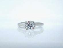 Load image into Gallery viewer, 950 Platinum .50ct Brilliant Cut Solitaire Diamond Engagement Ring
